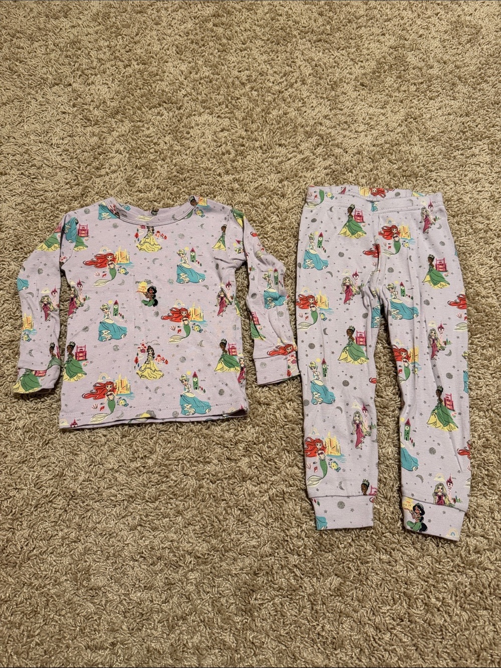 GAP Lavender Princess Print Pajama Set